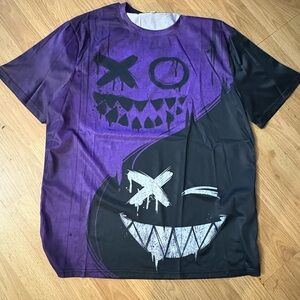 Purple and Black Graphic Tee